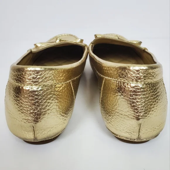 MICHAEL KORS Juliette Loafer Driving Moc Metallic Gold - Picture 7 of 12